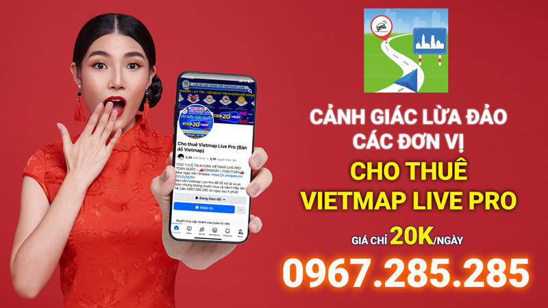 Lừa đảo cho thuê vietmap live pro